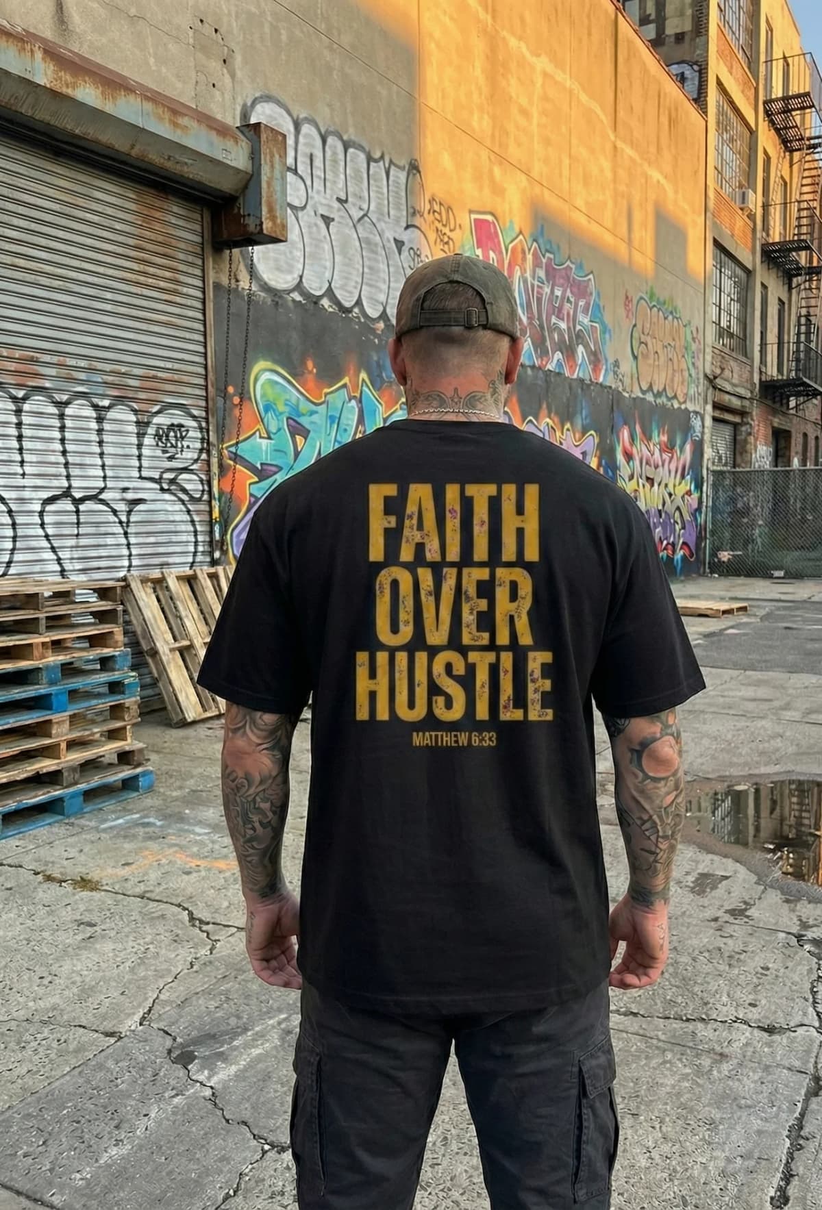 God is my CEO Back View - Faith Over Hustle