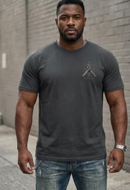 Successful Faith Chest Logo on Black Tee