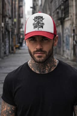 Iron Sharpens Iron Trucker Hat - Front View